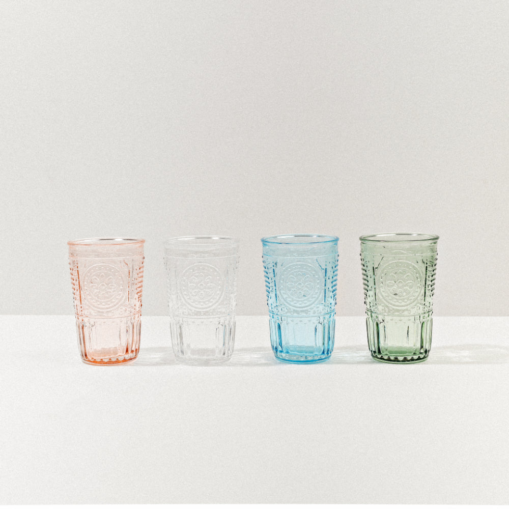 Bohemian Style Tea Glasses Add some fun to your summer dinner party